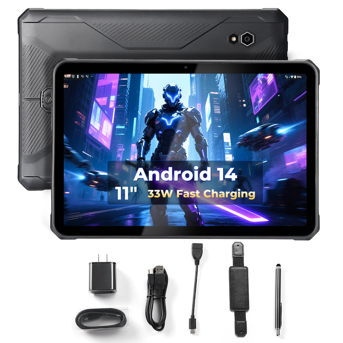 MUNBYN ILT02 robustes Android Tablet für Feld- und Lagerarbeit