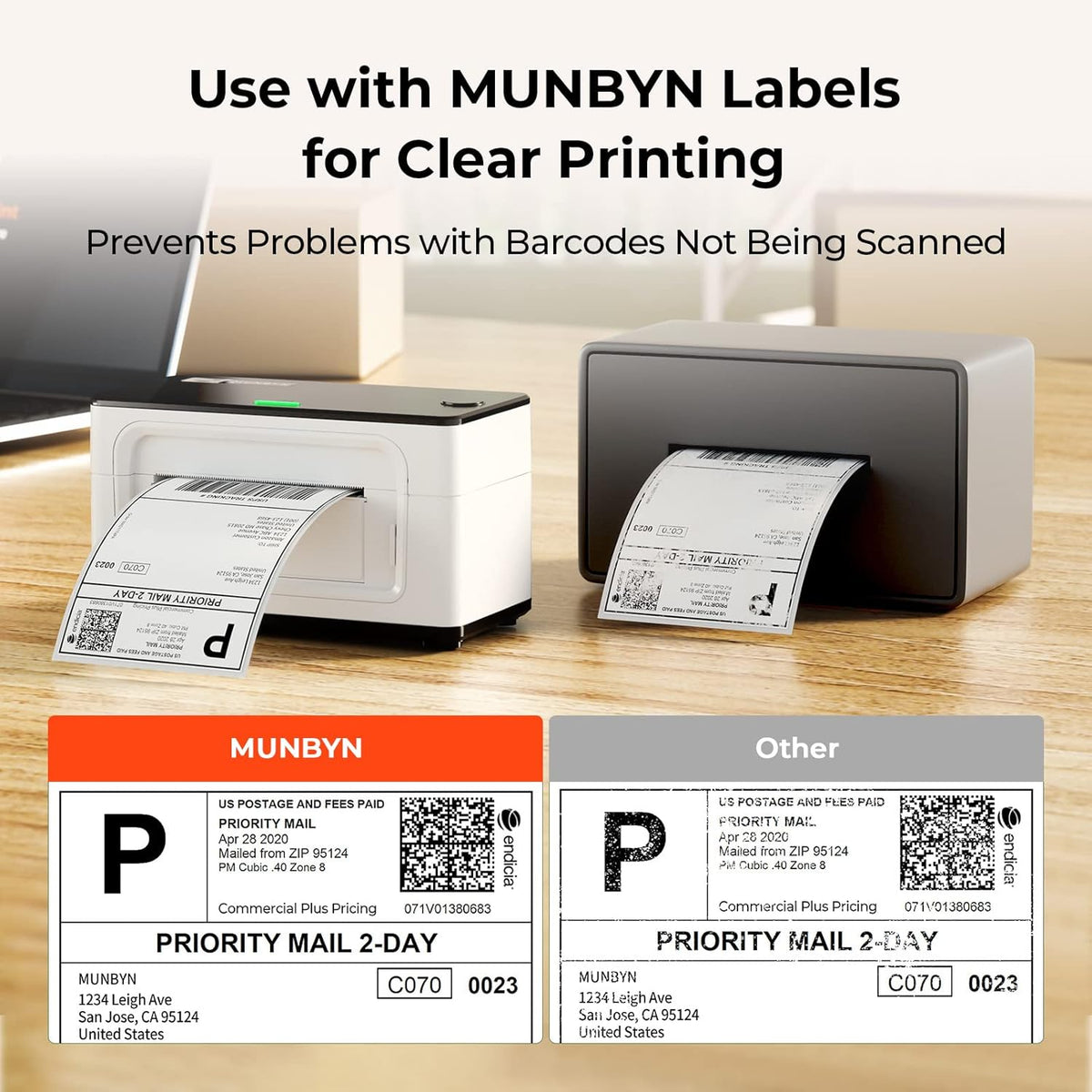 MUNBYN RW941B Bluetooth Thermal Printer Kit for High Shipping Demand
