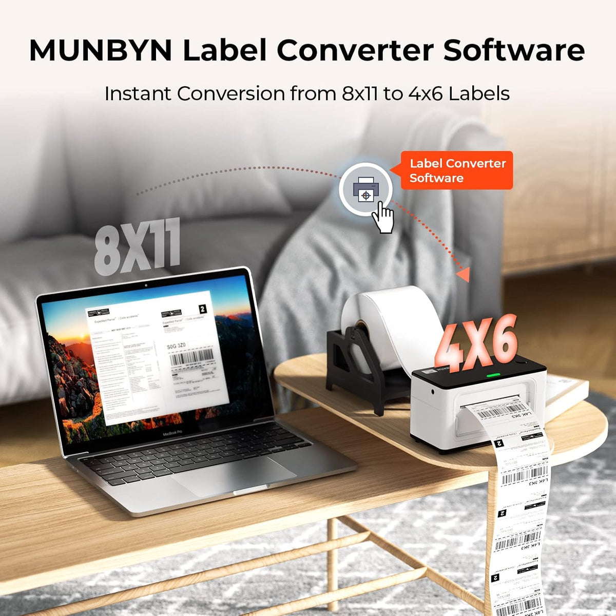 MUNBYN RW941B Bluetooth Thermal Printer Kit for High Shipping Demand