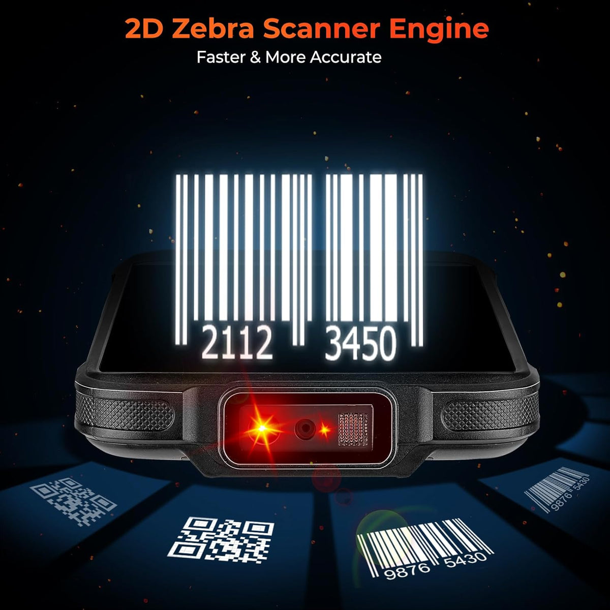 MUNBYN IPDA101P Android Barcode Scanner mit Pistolengriff