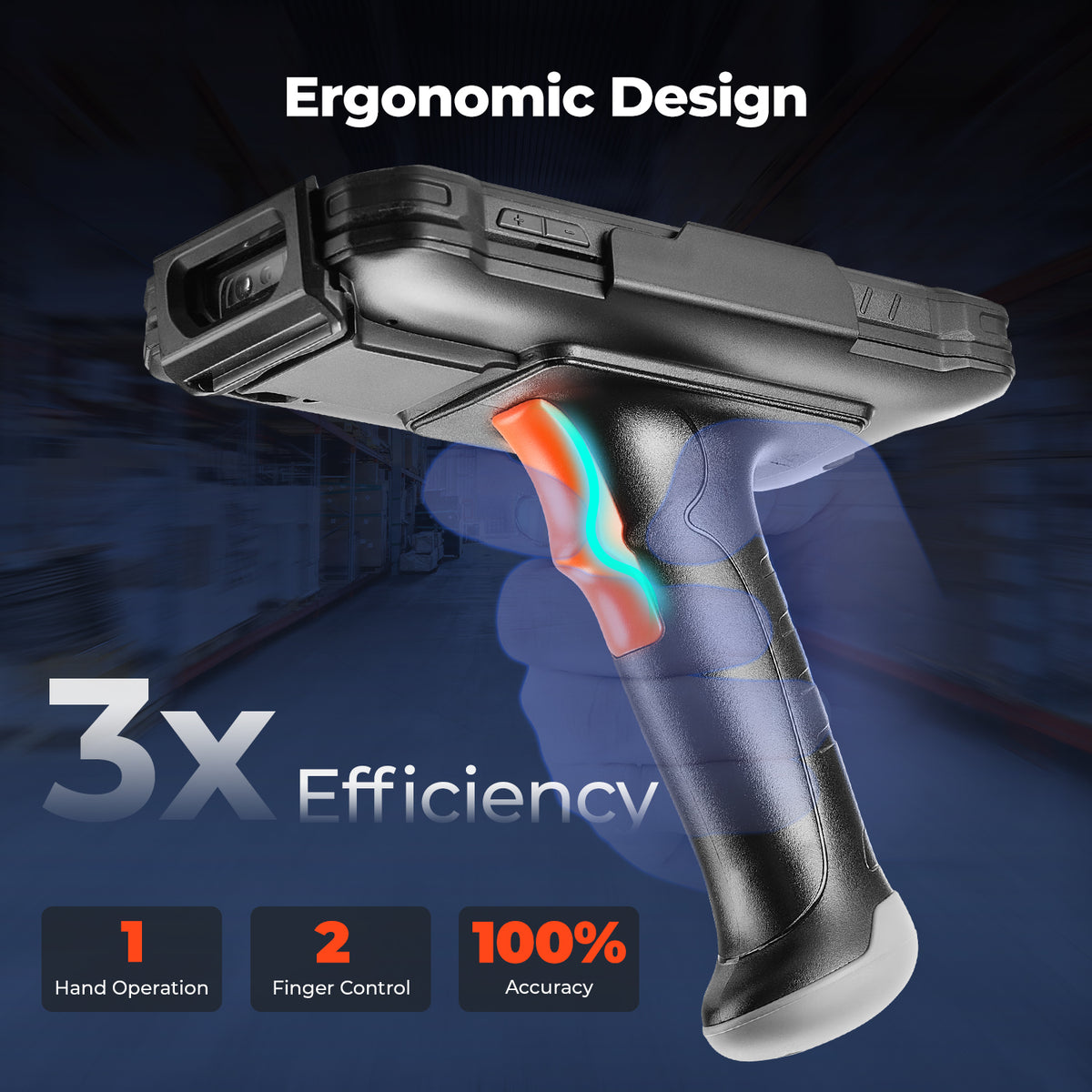 MUNBYN AS01P Android Barcode Scanner für Lagerinventur