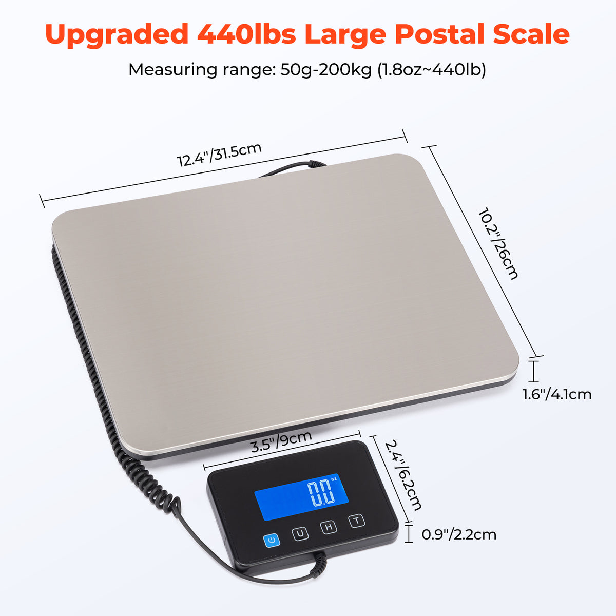 MUNBYN IPS03 200kg digitale Paketwaage für schwere Pakete