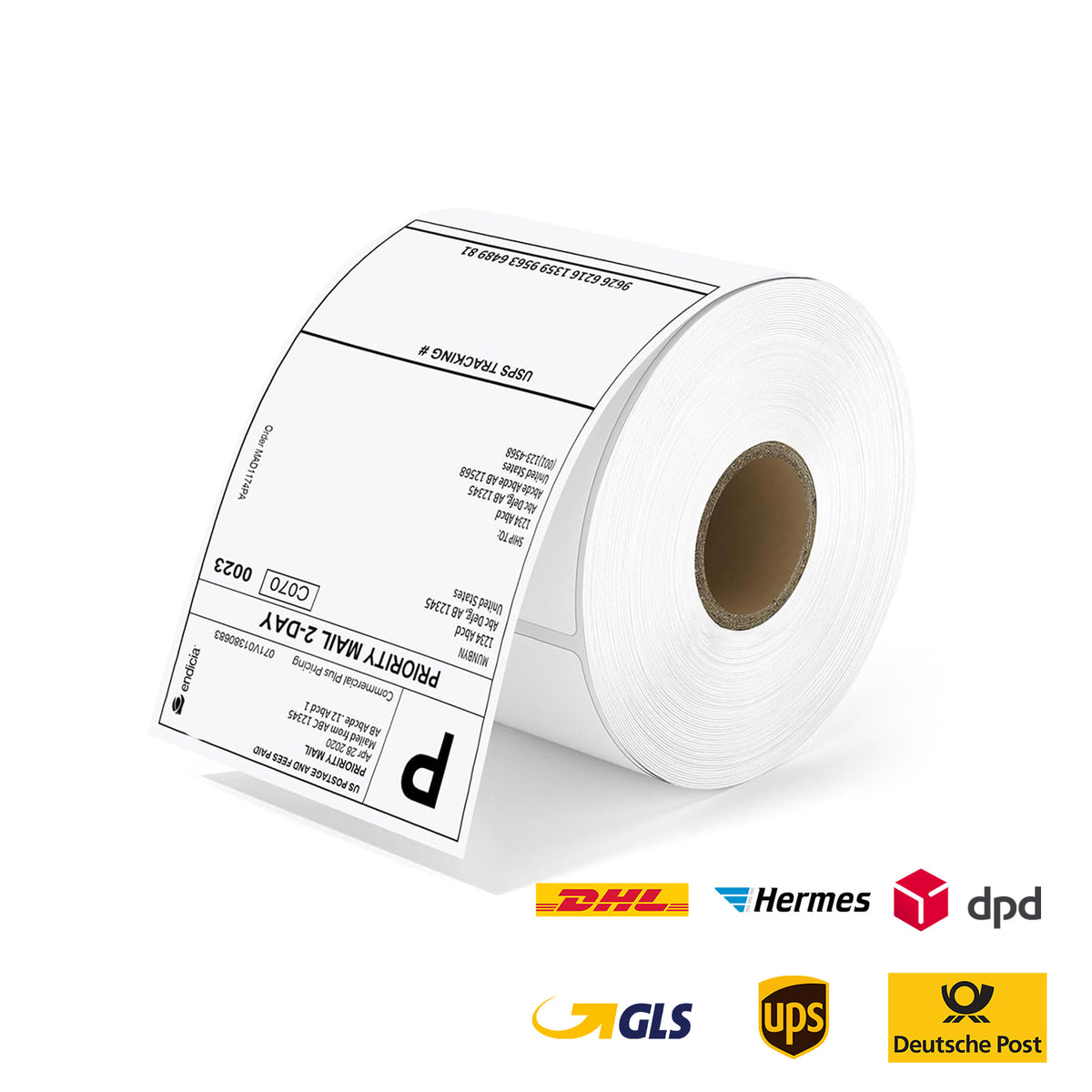 MUNBYN 4" x 6" Versandetiketten Kit auf Rolle für Paketversand