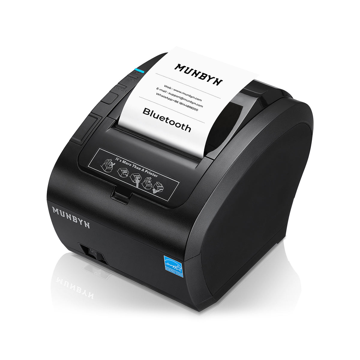 MUNBYN 047P-USEB Bluetooth Bondrucker mit MFi-Zertifizierung