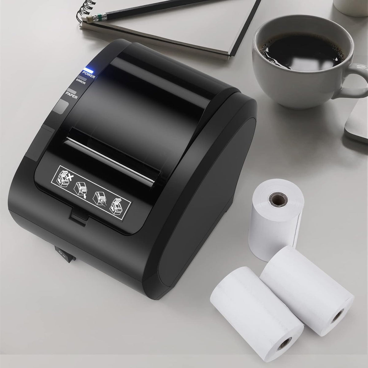 MUNBYN 047P-USEW WiFi + USB Thermal POS Receipt Printer