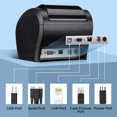 MUNBYN 047P-USEW WiFi + USB Thermal POS Receipt Printer
