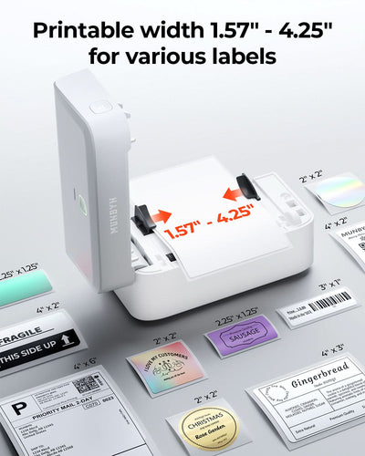 MUNBYN RW403B Bluetooth Thermodrucker Kit für Versand- und Produktetiketten