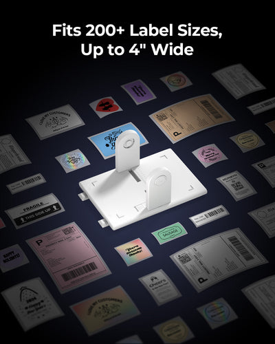 MUNBYN RealWriter 405B Bluetooth Drucker & Kreis Etiketten Bäckerei Profi Set