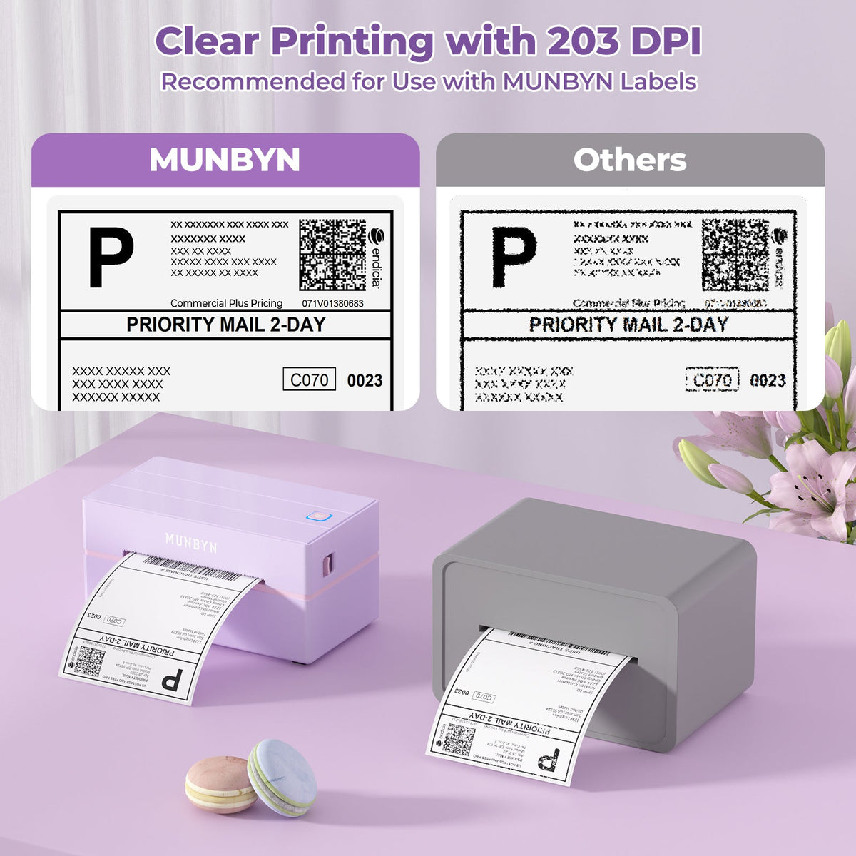 MUNBYN RealWriter 130B Kabellos Drucker & Morandi Etiketten Etsy Verpackung & Branding Klassisch Set