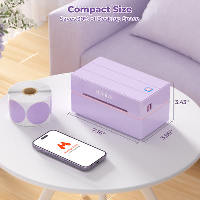 MUNBYN RW130B Bluetooth Thermodrucker Kit für Versand und einfache Etiketten