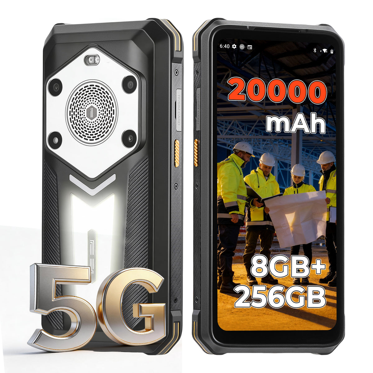 MUNBYN MT002 robustes Smartphone für Outdoor- und Feldarbeit
