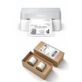 MUNBYN RealWriter 403B Bluetooth Drucker & 4x6 Falt Etiketten Kerze Versand Starter Set