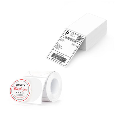 MUNBYN Supplement Branding Etiketten-Kit für Individuelle Verpackung