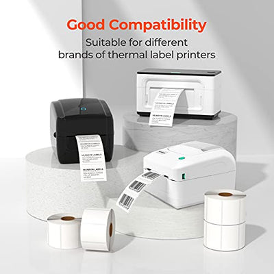 MUNBYN 2.25" x 1.25" Rechteck-Thermoetiketten für Barcode und Adresse