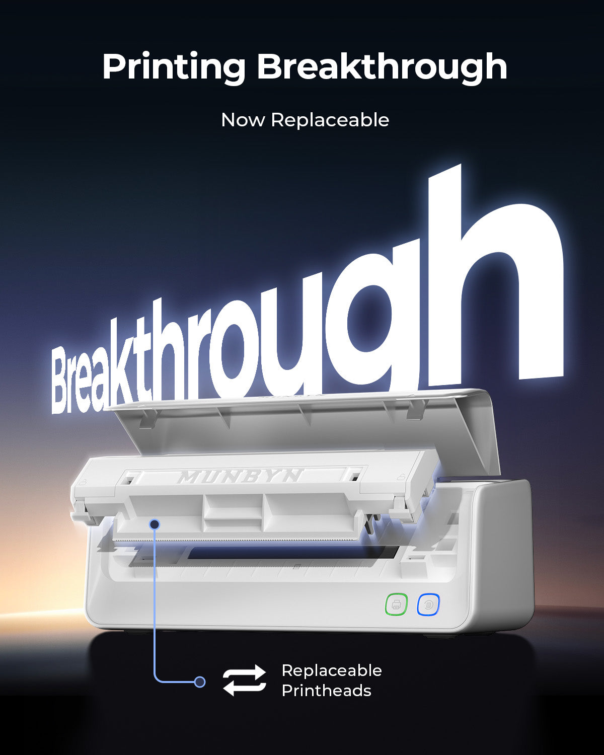 MUNBYN RealWriter 405B Bluetooth Printer & Morandi Labels Bakery Packaging Pro Set