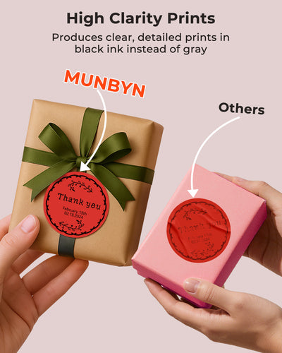 MUNBYN Bäckerei Branding Etiketten-Kit für Individuelle Verpackung