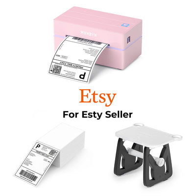 MUNBYN RealWriter 130B Drucker & 4x6 Etiketten Etsy Versand Klassisch Set
