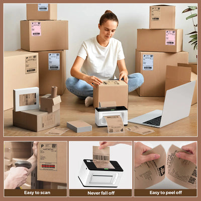 MUNBYN Etsy Kleingewerbe Etiketten Set für Verpackung und Organisation