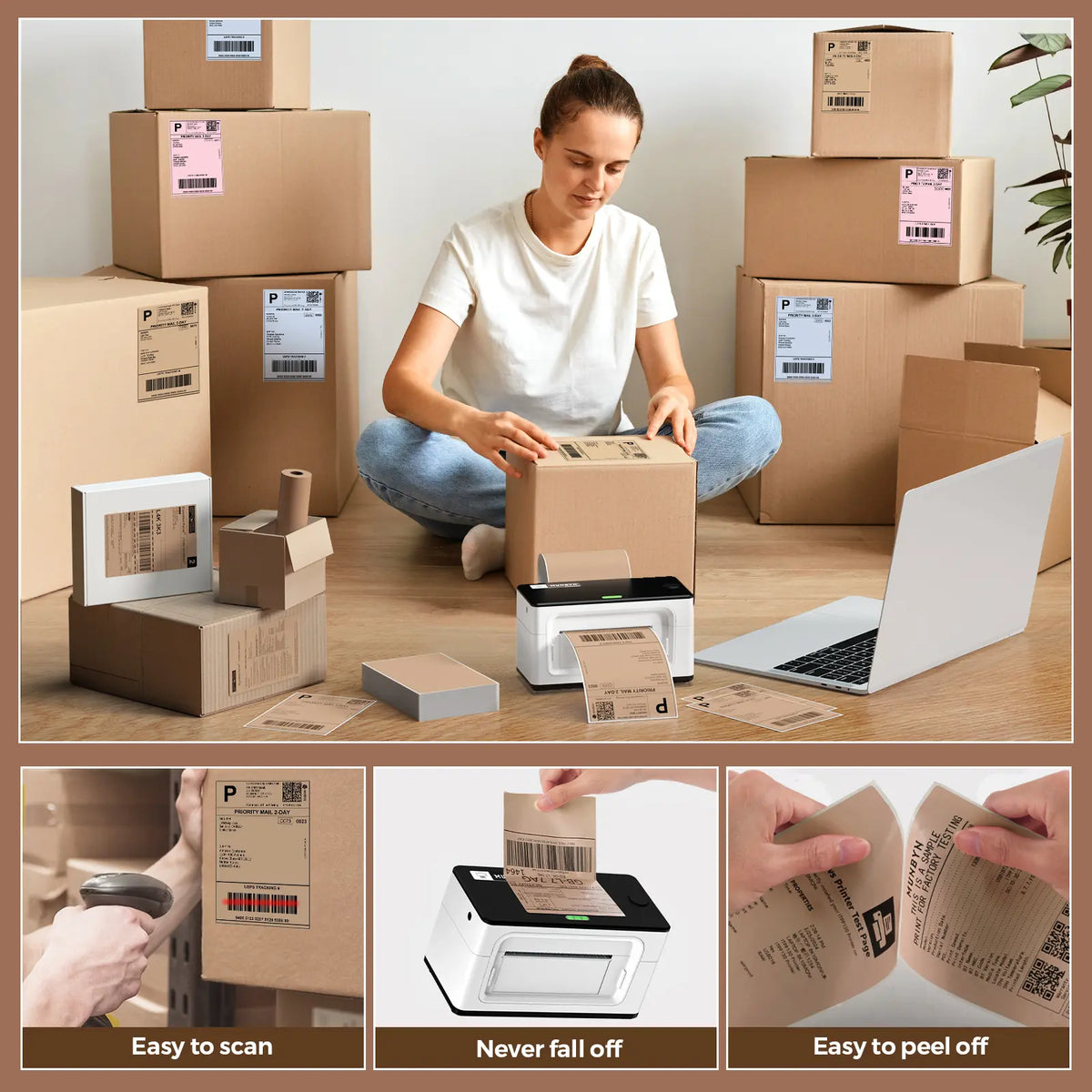 MUNBYN Essential Label Starter Kit for Small Business Owners