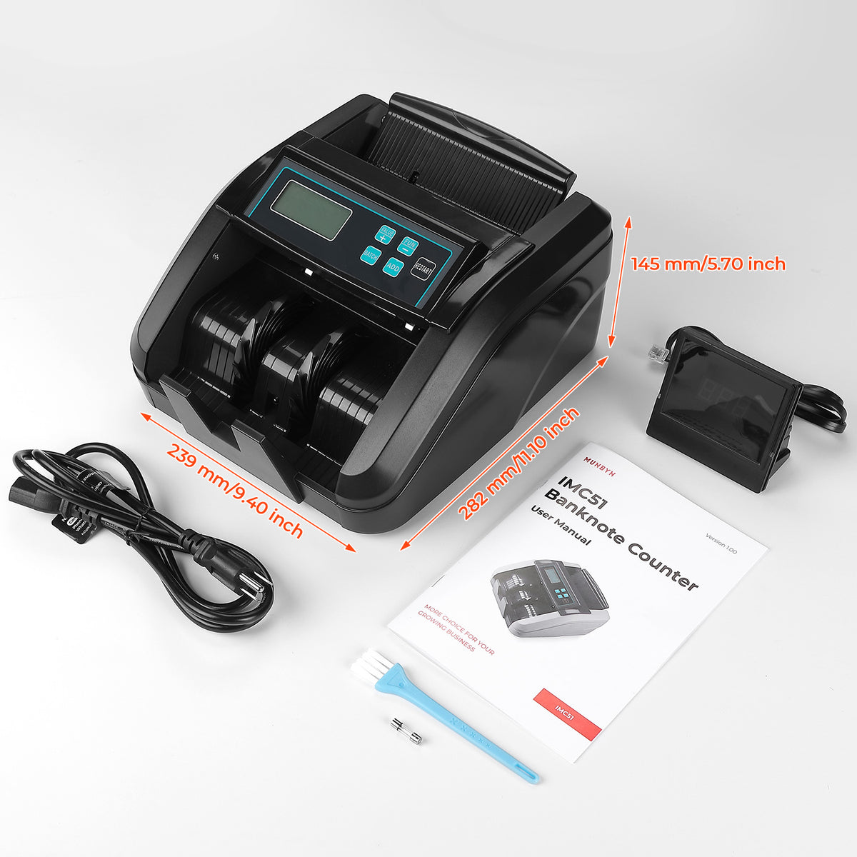 MUNBYN IMC51 geldtelmachine voor EUR-contanttelling