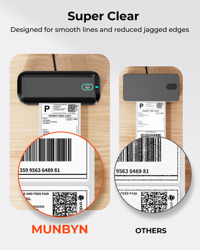MUNBYN RW402B Bluetooth Thermodrucker für tägliche Versandetiketten