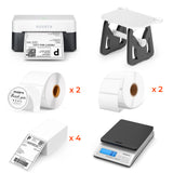MUNBYN RW403B Panda Bluetooth Thermal Label Printer Kit for Shipping and Product Labels
