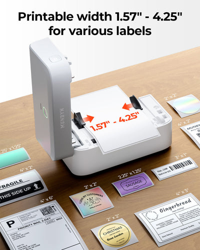 MUNBYN RealWriter 403B Bluetooth Drucker & Kreis Etiketten Shopify Verpackung & Branding Modern Set
