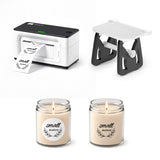 MUNBYN RealWriter 941BP Bluetooth Printer & Round Labels & 3-in-1 Holder Candle Set