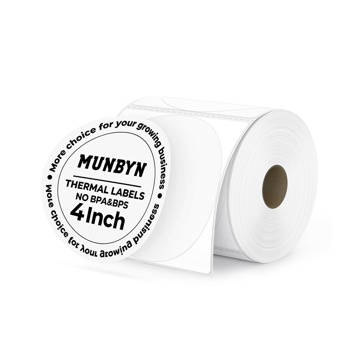 MUNBYN 4" x 4" Universal Thermo-etiketten für kleine Unternehmen und Bäckereien