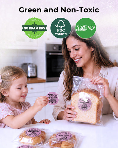 MUNBYN 2" Glitzer-Thermoetiketten für Branding-Aufkleber