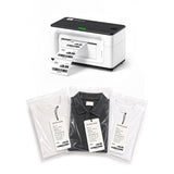 MUNBYN RealWriter 941B Bluetooth Printer & Rectangular Labels Clothing Product Starter Set