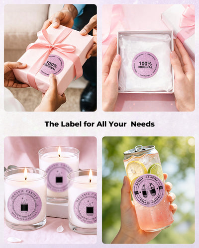 MUNBYN 2" Glitzer-Thermoetiketten für Branding-Aufkleber