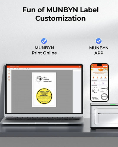 MUNBYN RW941AP imprimante thermique AirPrint pour étiquettes polyvalentes