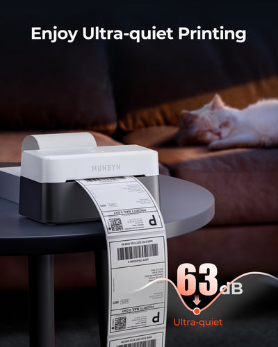 MUNBYN RW403B Bluetooth Thermodrucker für Versand- und Produktetiketten