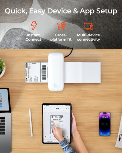 MUNBYN RW402B Bluetooth Thermodrucker für tägliche Versandetiketten