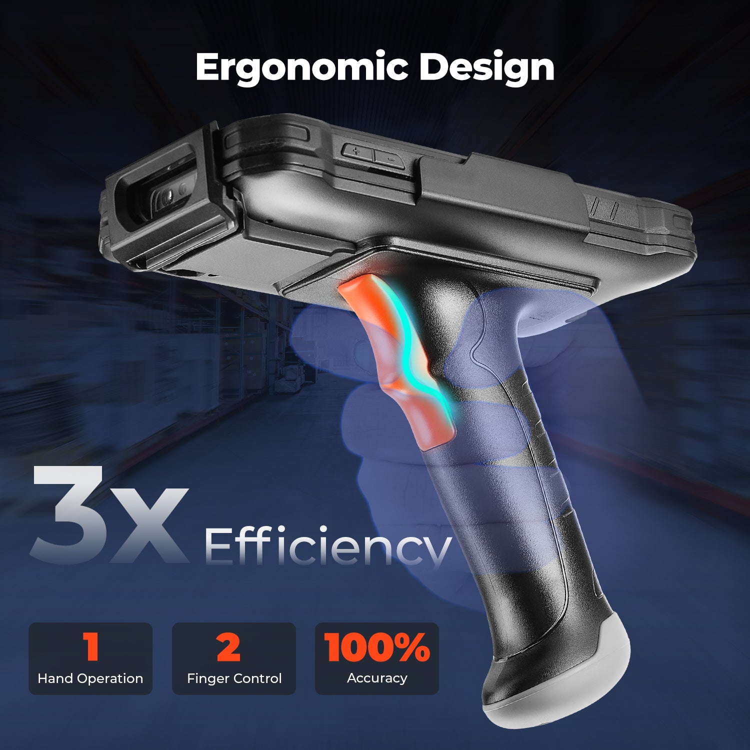 MUNBYN AS01P Android Barcode Scanner for Warehouse Inventory