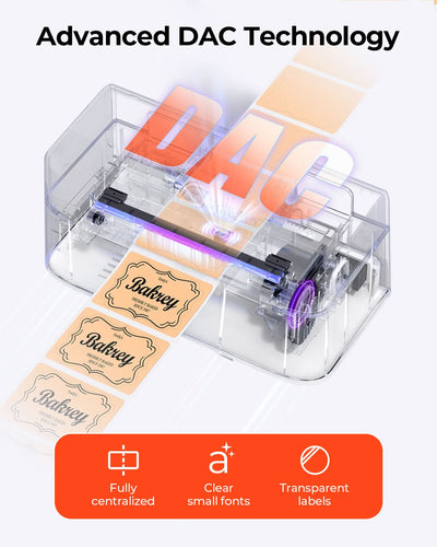 MUNBYN RW403B Bluetooth Thermodrucker Kit für Versand- und Produktetiketten
