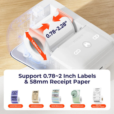 Munbyn FM226 Bluetooth tragbarer Thermodrucker