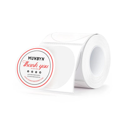 MUNBYN Supplement Branding Etiketten-Kit für Individuelle Verpackung