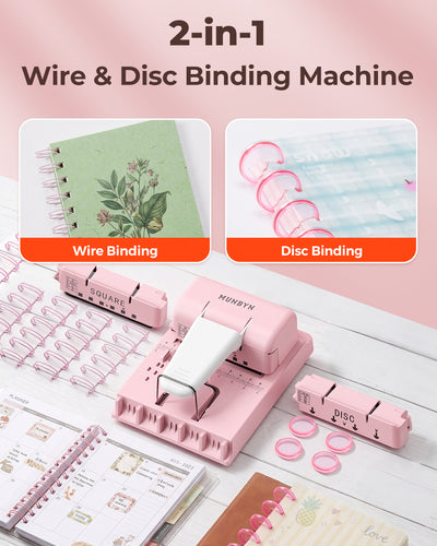 MUNBYN FB001 Multi-Bindemaschine für Büro und DIY-Dokumente