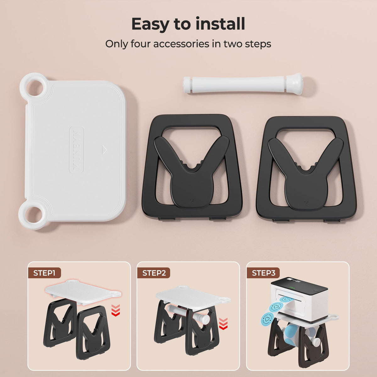 MUNBYN RealWriter 941BP Bluetooth Printer & Round Labels & 3-in-1 Holder Candle Set