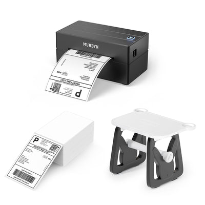 MUNBYN RW130B Bluetooth Thermodrucker Kit für Versand und einfache Etiketten