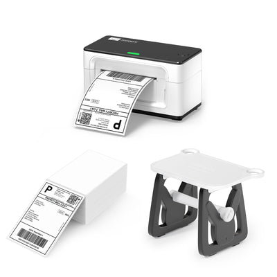MUNBYN RW941AP AirPrint Thermodrucker Kit für vielseitige Etiketten