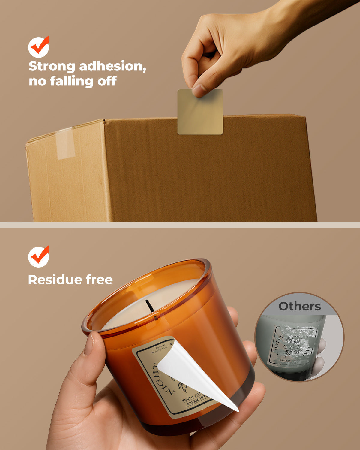 MUNBYN RealWriter 405B Bluetooth Printer & 2x2 Square Labels Candle Packaging Pro Set