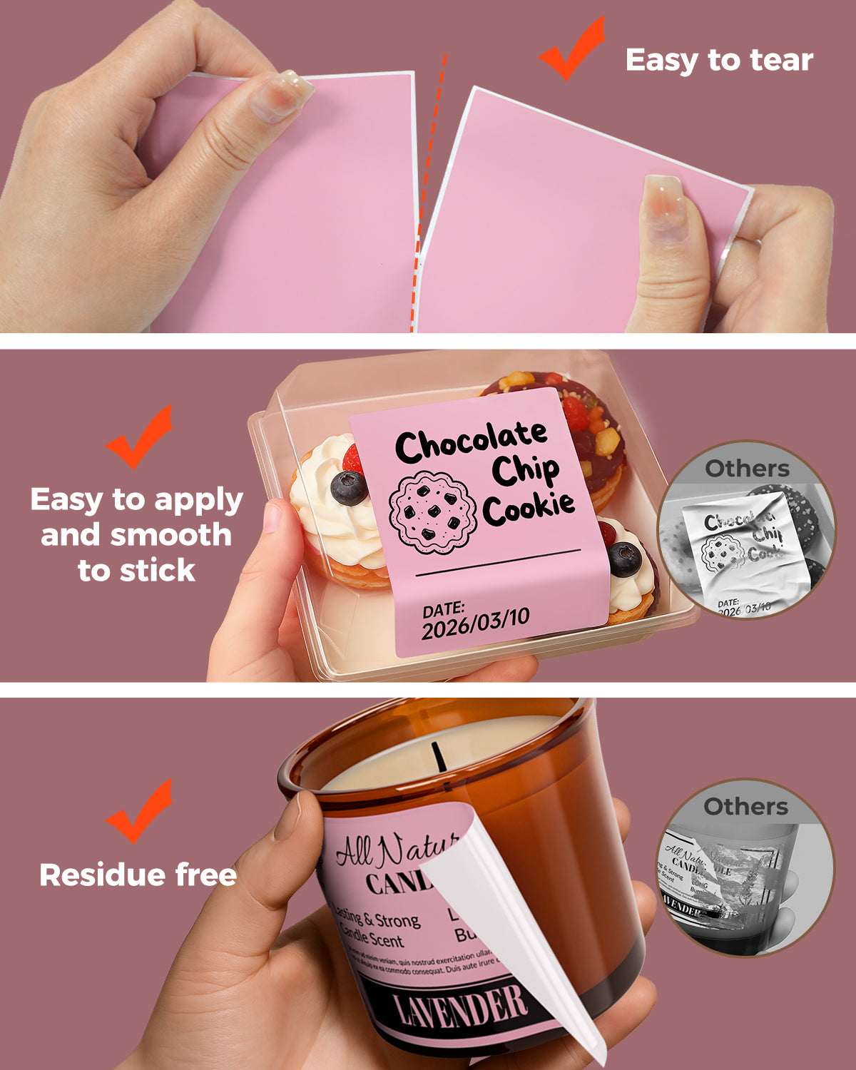 MUNBYN Rectangular Thermal Labels for Barcodes, Addresses, and Versatile Uses