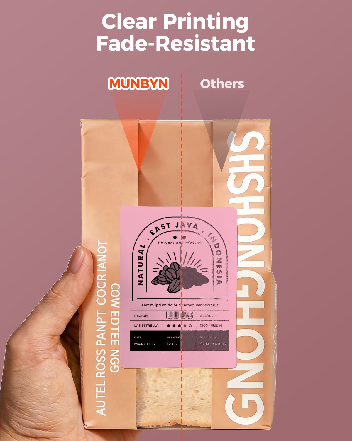 MUNBYN Rectangular Thermal Labels for Barcodes, Addresses, and Versatile Uses