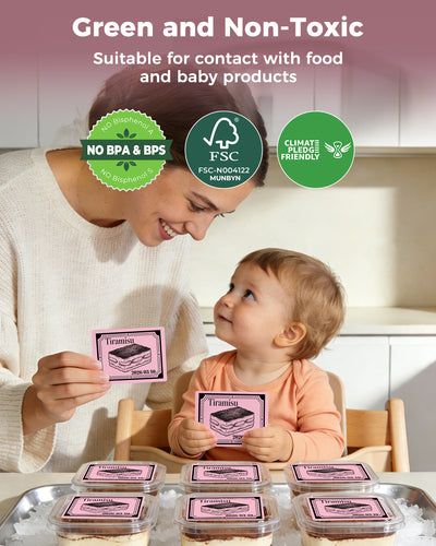 MUNBYN Rectangular Thermal Labels for Barcodes, Addresses, and Versatile Uses