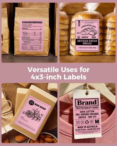 MUNBYN Rectangular Thermal Labels for Barcodes, Addresses, and Versatile Uses