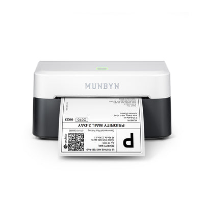MUNBYN RW403B Bluetooth Thermodrucker für Versand- und Produktetiketten