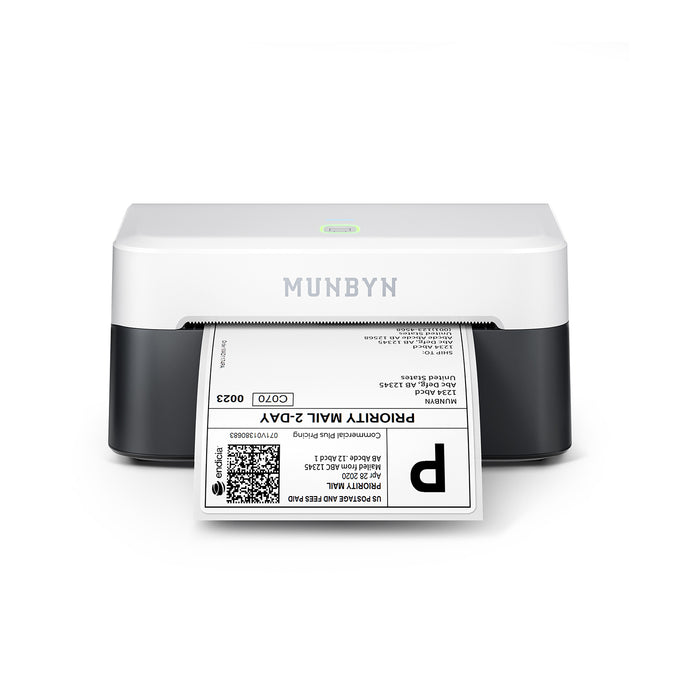 MUNBYN RW403B Bluetooth Thermodrucker für Versand- und Produktetiketten